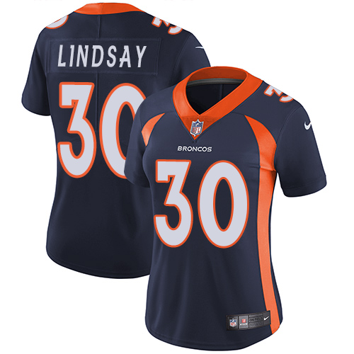 wholesale jerseys online review Women\\’s Denver Broncos #30 Phillip Lindsay Blue ...